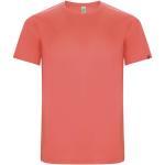 Imola short sleeve men's sports t-shirt, fluor coral Fluor coral | L