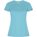 Imola short sleeve women's sports t-shirt, turqoise Turqoise | L