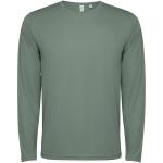 Estoril 125 g/m² long sleeve unisex t-shirt, fern green Fern green | XS