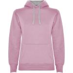 Urban women's hoodie, bright pink, marl grey Bright pink, marl grey | L