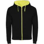 Fuji unisex sweat jacket, fluo yellow/black Fluo yellow/black | L