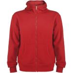 Montblanc unisex full zip hoodie, red Red | L
