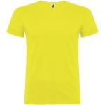 Beagle short sleeve men's t-shirt, yellow Yellow | XS