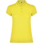 Star short sleeve women's polo, yellow Yellow | L