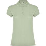 Star short sleeve women's polo, mist green Mist green | L