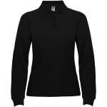 Estrella long sleeve women's polo, black Black | L