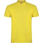 Star short sleeve men's polo, yellow Yellow | L