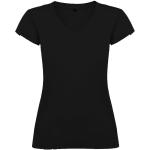 Victoria T-Shirt mit V-Ausschnitt für Damen, schwarz Schwarz | L