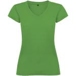 Victoria short sleeve women's v-neck t-shirt, tropical green Tropical green | L