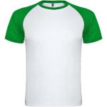 Indianapolis 140 g/m² short sleeve unisex sports t-shirt, fern green/white Fern green/white | L