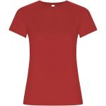 Golden short sleeve women's t-shirt, red Red | L