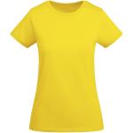 Breda short sleeve women's t-shirt, yellow Yellow | L