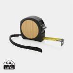 XD Collection 5m/19mm Maßband aus RCS recycelt. Kunststoff & Bambus Schwarz