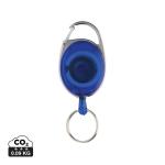 XD Collection Roller-Clip-Schlüsselanhänger aus RCS recyceltem ABS Blau