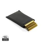 XD Collection Solra emergency blanket in RCS recycled RPET pouch Black