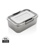 XD Collection Auslaufsichere Lunchbox aus RCS recyceltem Stainless Steel Silber