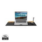 XD Xclusive Impact AWARE RPET Foldable desk organizer with laptop stand Black