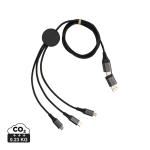 XD Xclusive Terra 120cm 6-in-1-Kabel aus RCS recyceltem Aluminium Grau