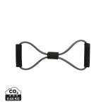 XD Collection Fitness 8 shape exercise band in pouch Black/gray