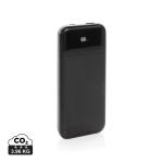 XD Collection Turbopack RCS rplastic powerbank 10.000 integrated cables Black