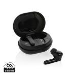 XD Collection RCS standard recycled plastic TWS earbuds Black