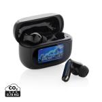 XD Collection Airtune RCS recycled plastic ANC earbuds with touch screen Black