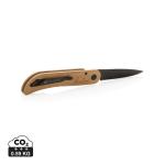 XD Collection Nemus Luxury Wooden knife with lock Brown