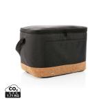 XD Collection Impact AWARE™ XL RPET two tone cooler bag with cork detail Black
