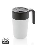 XD Collection GRS recycelte PP und Stainless Steel Tasse mit Griff Weiß