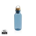XD Collection GRS rPET Flasche with Bambusdeckel und Griff Blau
