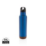 XD Collection Auslaufsichere Vakuum-Flasche mit Kork Blau