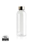 XD Collection Leakproof water bottle with metallic lid Transparent