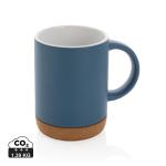 XD Collection Ceramic mug with cork base Aztec blue