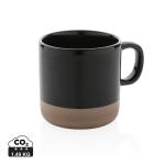 XD Collection Glazed ceramic mug Black