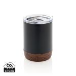 XD Collection RCS Re-steel cork small vacuum coffee mug Black