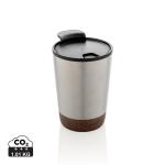 XD Collection GRS RPP stainless steel cork coffee tumbler Silver