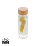 XD Collection Aromaflasche mit Bambusdeckel Transparent