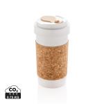 XD Collection PLA 400ml can with cork sleeve White