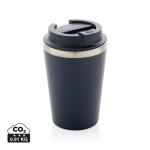 XD Collection Java 350ml doppelwandiger Becher aus RCS recyceltem PP Navy