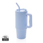 XD Collection Embrace deluxe RCS recycled stainless steel tumbler 900ml Light blue