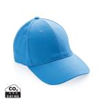 XD Collection Impact 6 panel 280gr Recycled cotton cap with AWARE™ tracer Tranquil blue