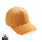 XD Collection Impact 5panel 280gr Recycled cotton cap with AWARE™ tracer Sundial orange