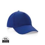 XD Collection Impact 5 Panel Kappe aus 190gr rCotton mit AWARE™ Tracer Blau