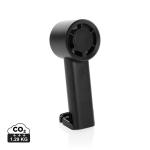 XD Collection Twist wiederaufladbarer tragbarer Ventilator aus RCS rABS Schwarz