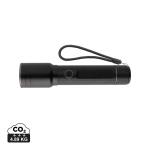 GearX RCS recycled aluminum USB-rechargeable heavy duty torch Black