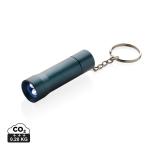 XD Collection Flash RCS recycled aluminium keychain torch Aztec blue