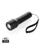 XD Collection Flara USB-aufladbare Taschenlampe aus RCS recyceltem ABS Schwarz