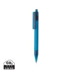 XD Collection GRS rPET X8 transparenter Stift Blau