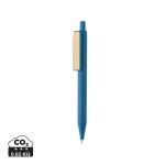 XD Collection GRS rABS Stift mit Bambus-Clip Blau