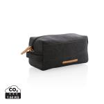 XD Collection Canvas toiletry bag PVC free Black